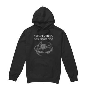 Star Trek Mens Deep Space Nine Station Hoodie / Black